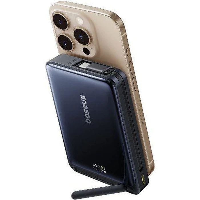 Power Bank Baseus Nomos Qi2 USB-C 10000mAh 45W Black