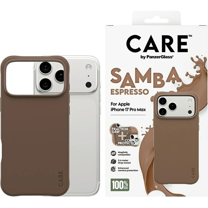Θήκη Κινητού CARE by PanzerGlass Fashionable Samba MagSafe iPhone 17 Pro Max espresso