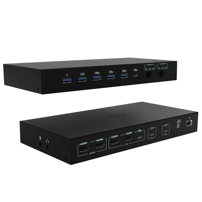 Docking Station i-tec USB-C KVM Dock PRO 3 for 3 hosts