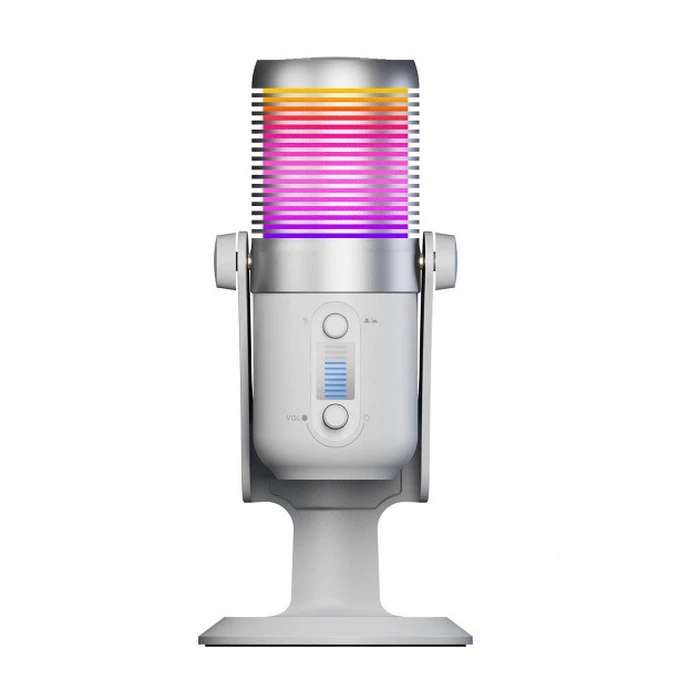 Μικρόφωνο Rampage Diyez RGB USB-C White