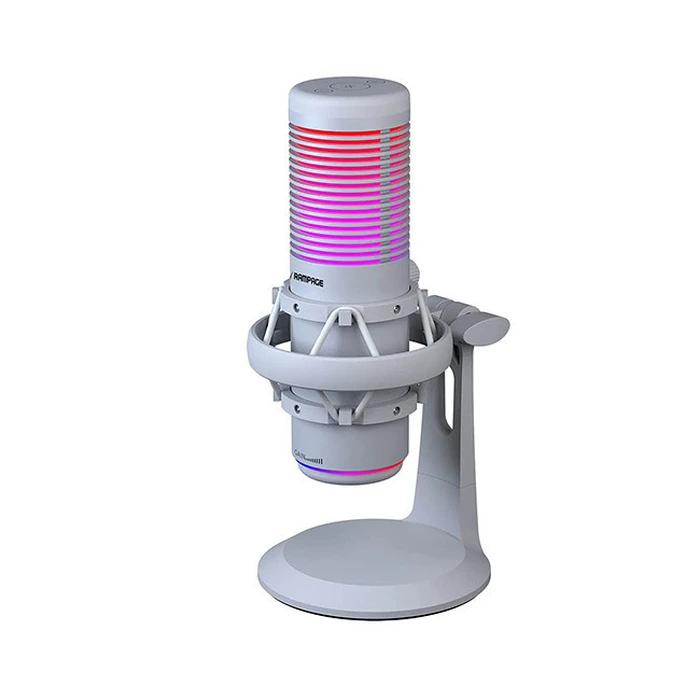 Μικρόφωνο Rampage Bemol RGB USB-C White