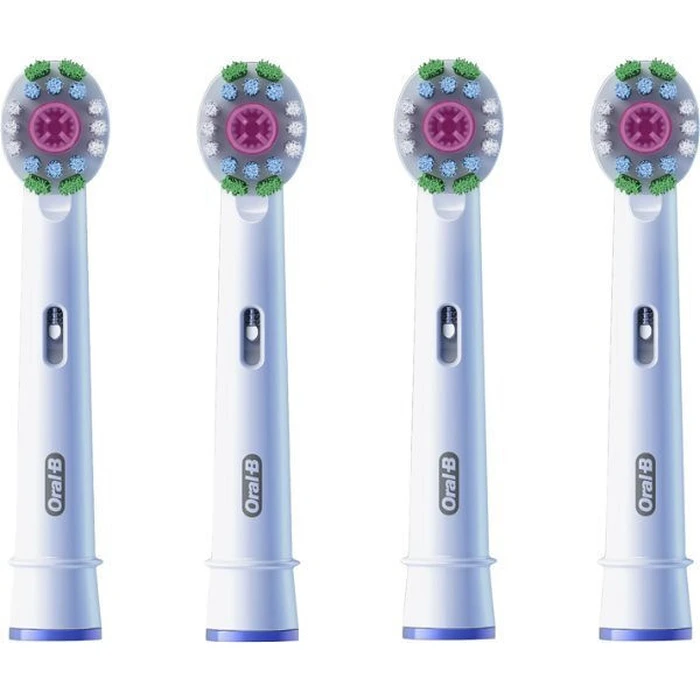 Ανταλλακτικές Κεφαλές Οδοντόβουρτσας Oral-B Pro 3D White 4 pcs. White
