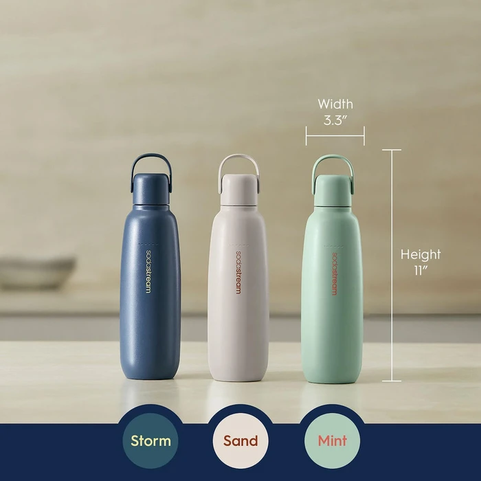 Θερμός SodaStream Fizz&Go 900 ml beige