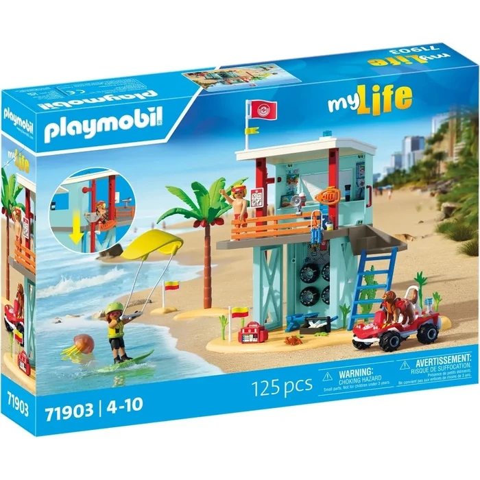 Playmobil My Life 71903 Lifeguard Tower and Beach Buggy