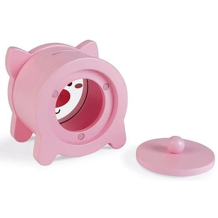Κουμπαράς Ξύλινος Janod Wooden Piggy Bank