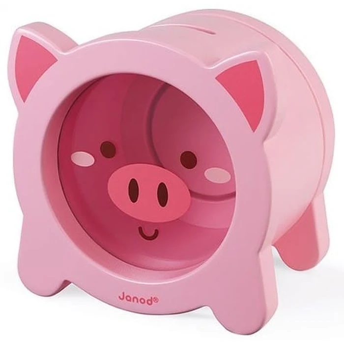 Κουμπαράς Ξύλινος Janod Wooden Piggy Bank