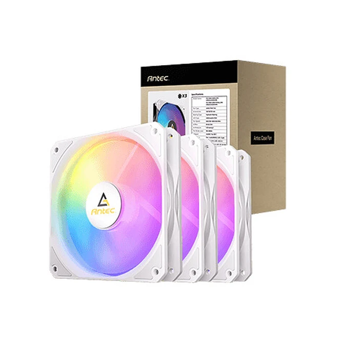 Case Fan 12cm Antec P12 ARGB PWM White set of 3
