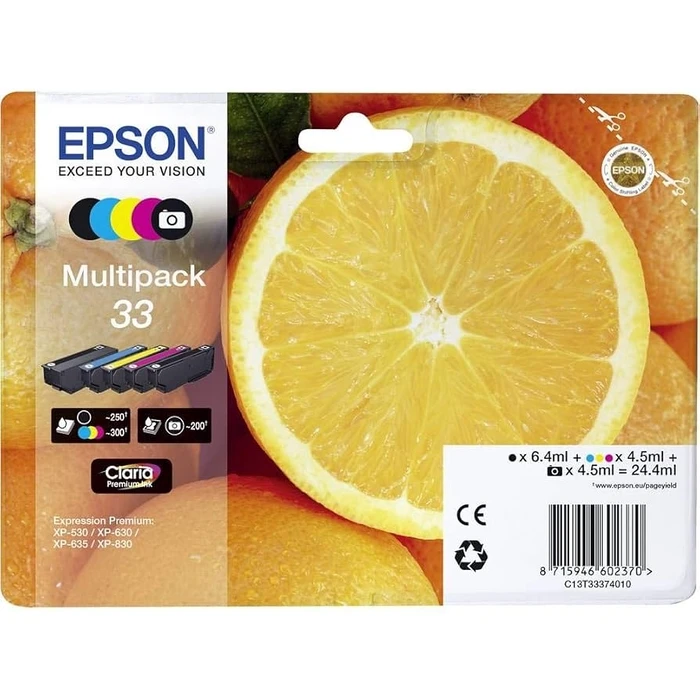 Μελάνι Epson T3337 Multipack 24,4ml (Original) oranges