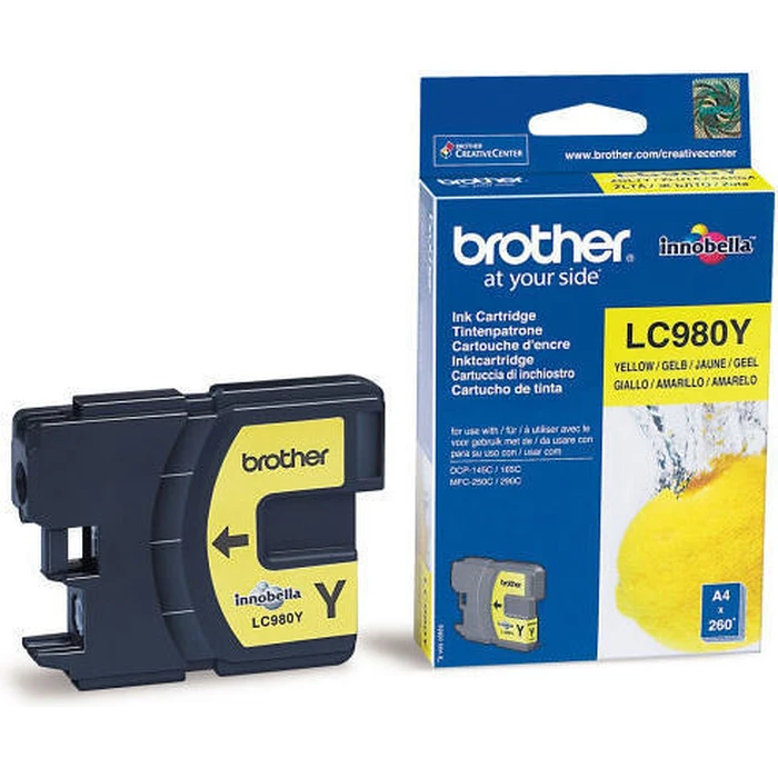 Μελάνι Brother LC-980Y Yellow 260 pages (Original)