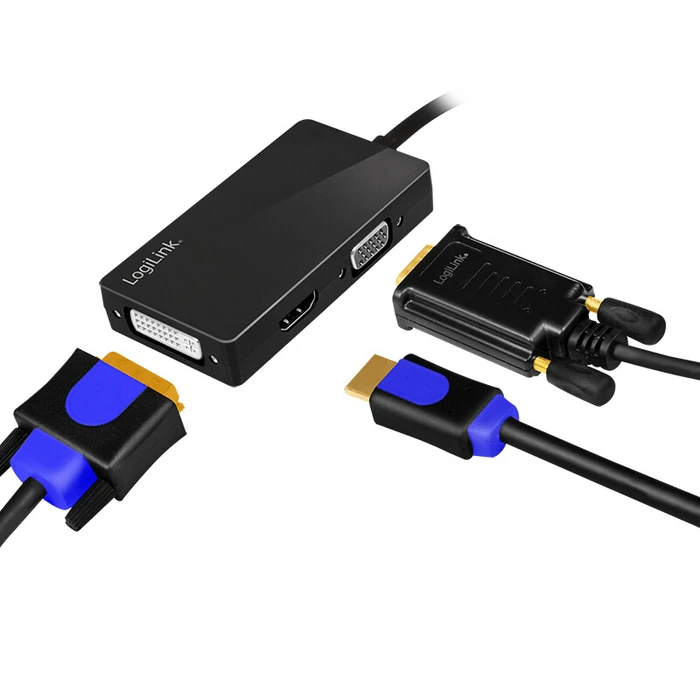 Αντάπτορας DisplayPort Logilink to DVI / HDMI / VGA