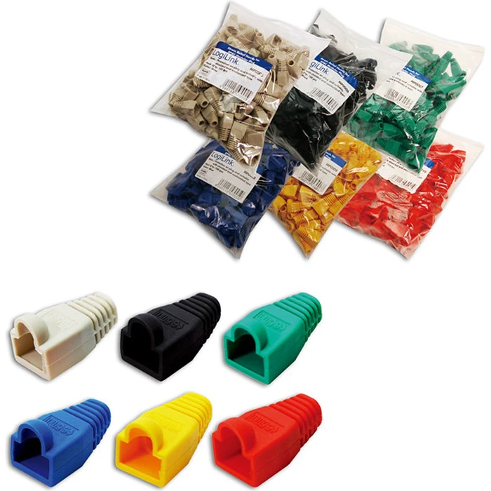 Κάλυμμα για Βύσμα Logilink Pullover RJ45 100 pieces Green