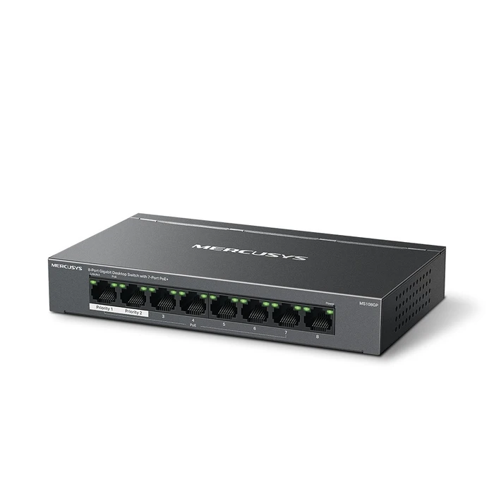 Network Switch Mercusys 8Port 1Gbps (7xPoE+) MS108GP