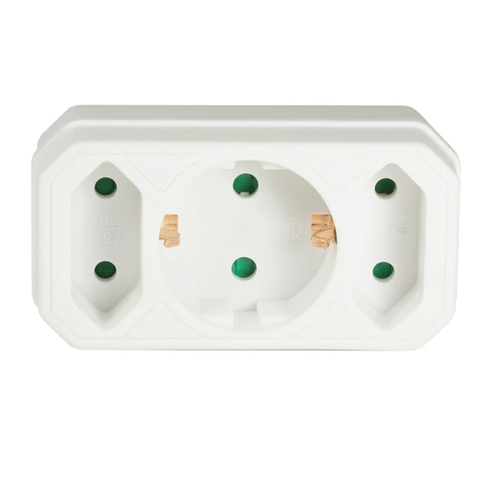 Ταφ Logilink socket adapter 3-fold / White