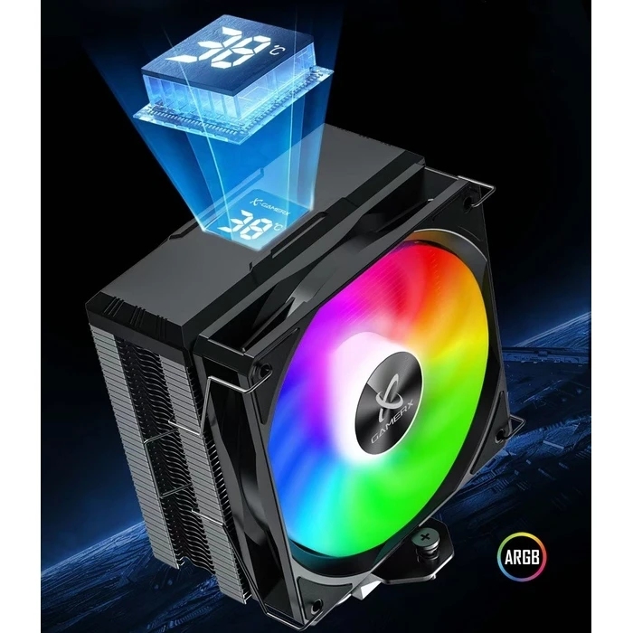 Ψύκτρα Επεξεργαστή Power Train Z-6000 ARGB PWM - AMD-Intel 220Watt