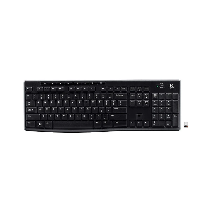 Πληκτρολόγιο Ασύρματο Logitech KB K270 Black Retail