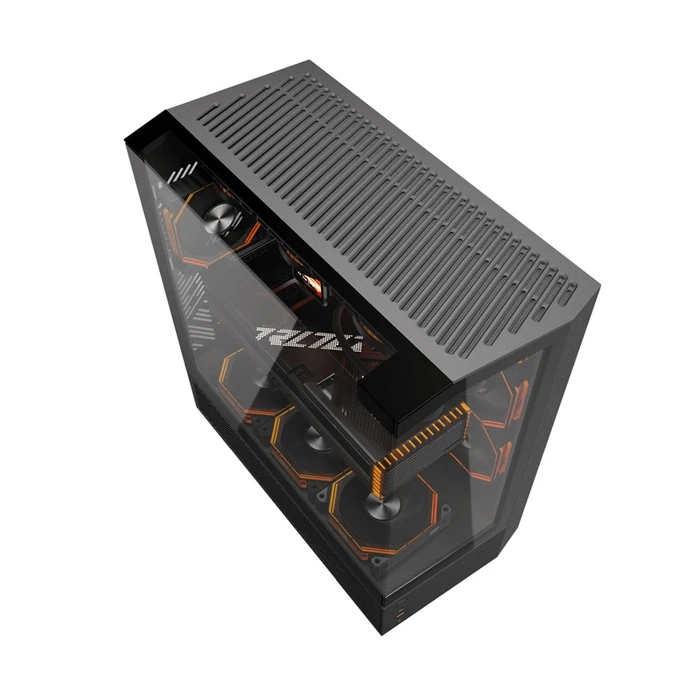 Κουτί Υπολογιστή Darkflash DY460 Midi Tower Μαύρο με Πλαϊνό Παράθυρο και ARGB (4 Fans)