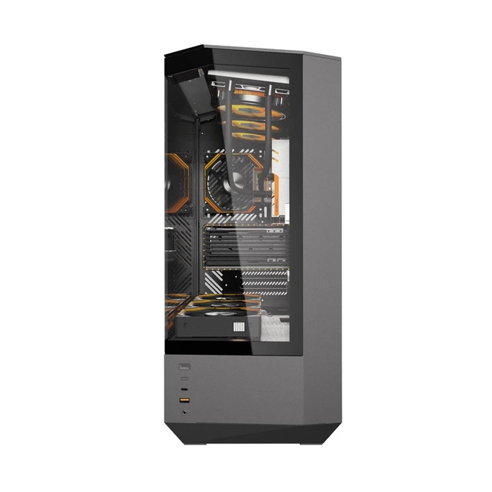 Κουτί Υπολογιστή Darkflash DY460 Midi Tower Μαύρο με Πλαϊνό Παράθυρο και ARGB (4 Fans)
