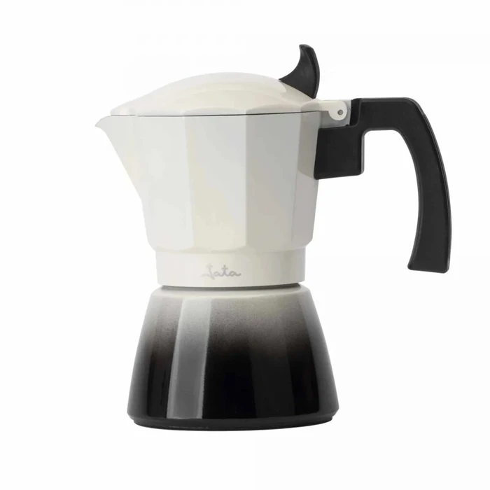 Μπρίκι Espresso JATA Italian Bistrea Induction Aluminium Body 3Cups White-Black Hcaf2403
