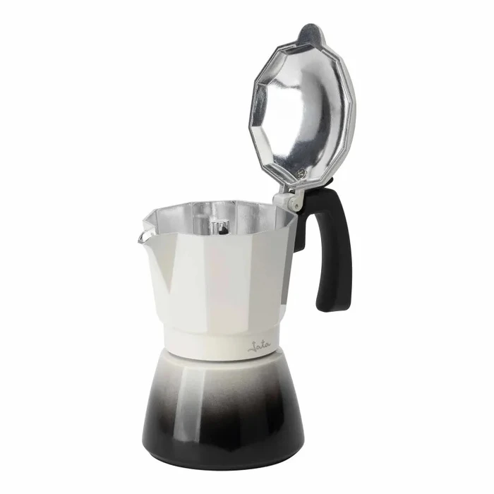 Μπρίκι Espresso JATA Italian Bistrea Induction Aluminium Body 3Cups White-Black Hcaf2403