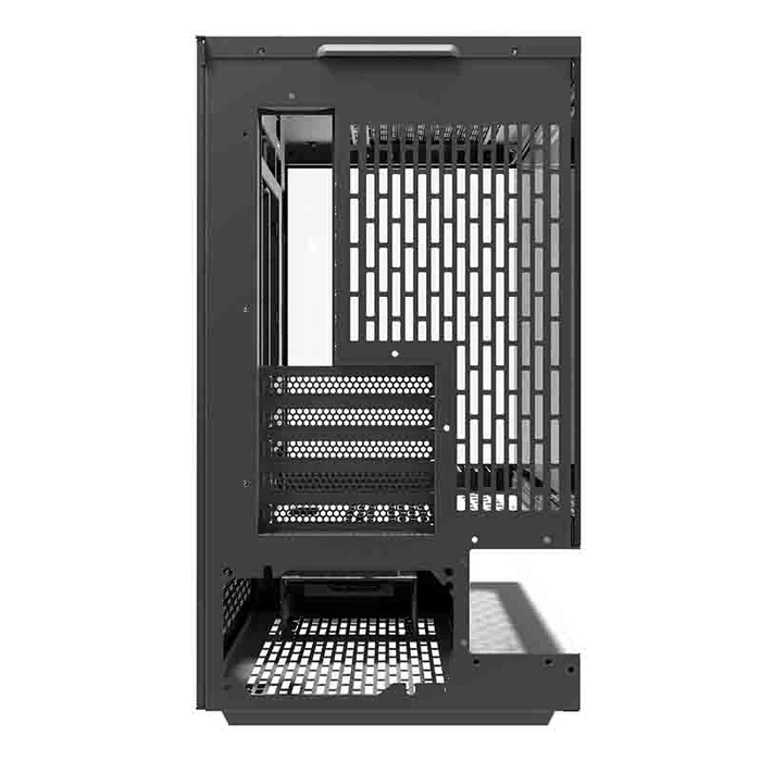 Darkflash Floatron F1 Gaming Midi Tower PC Case with Side Window and ARGB Lighting - Black (F1 Black + 6 fans)
