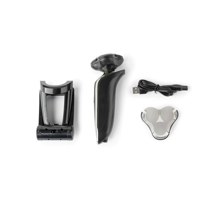 Ξυριστική Μηχανή JATA Shaver Rechargable 90Min. 360 Head. Silver-Black Jbma1400