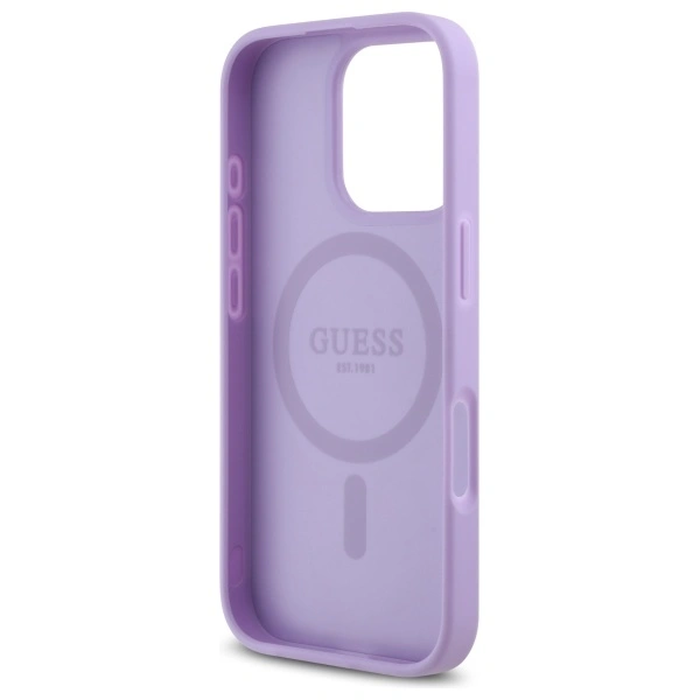 Guess GUHMP16XPSAHMCU Apple iPhone 16 Pro Max hardcase Saffiano MagSafe purple