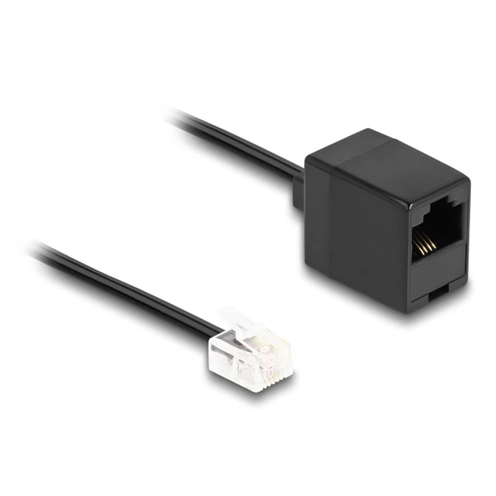 Καλώδιο Τηλεφώνου Delock RJ11 Plug to RJ45 socket Black 1 m