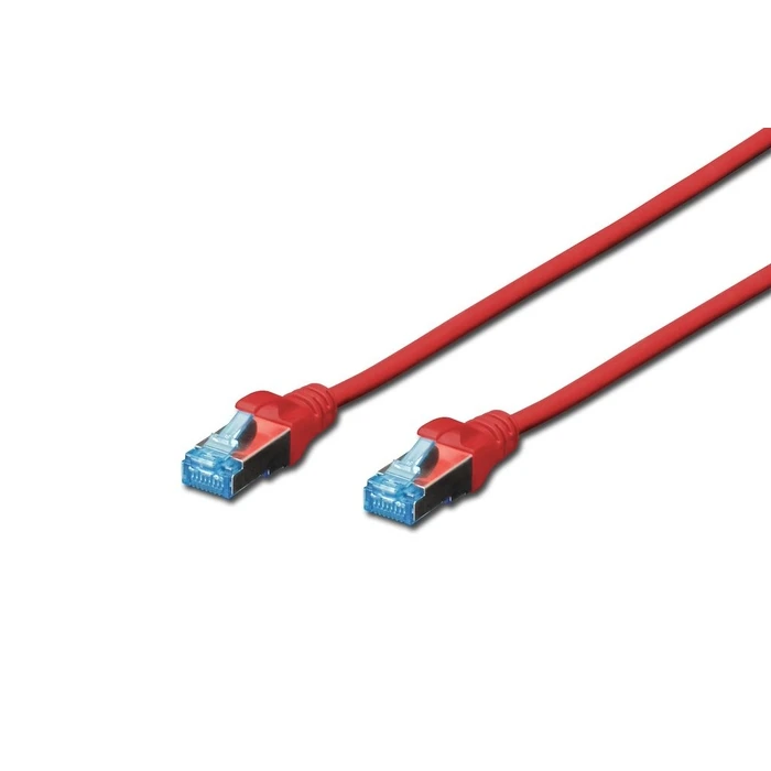 Καλώδιο Δικτύου Digitus RJ45 SF/UTP Cat5e 2.00m Red lever protection polybag