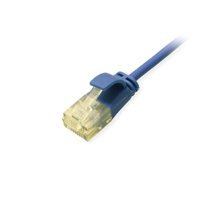 Καλώδιο Δικτύου Equip Cat6A Slim U/UTP 2xRJ45 0.25m Blue LSZH polybag