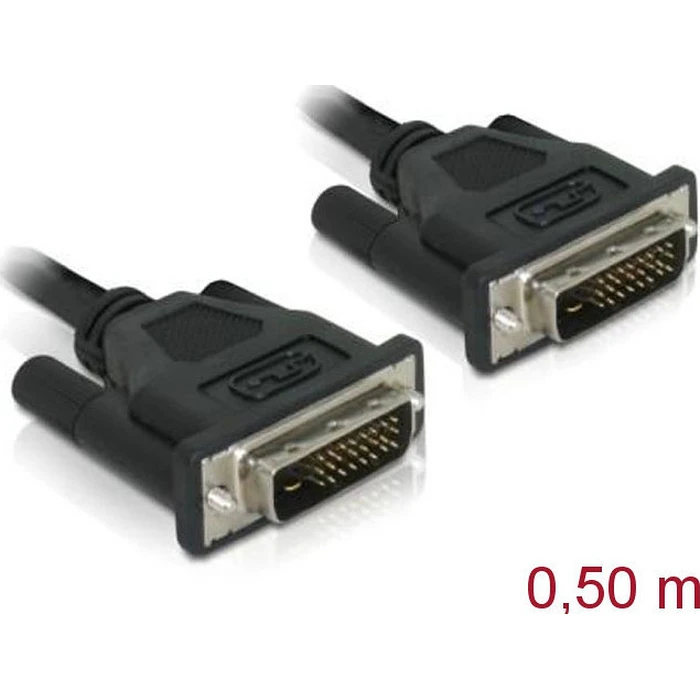 Καλώδιο DVI Delock DVI(24+1) -> DVI(24+1) M/M 0.50m N