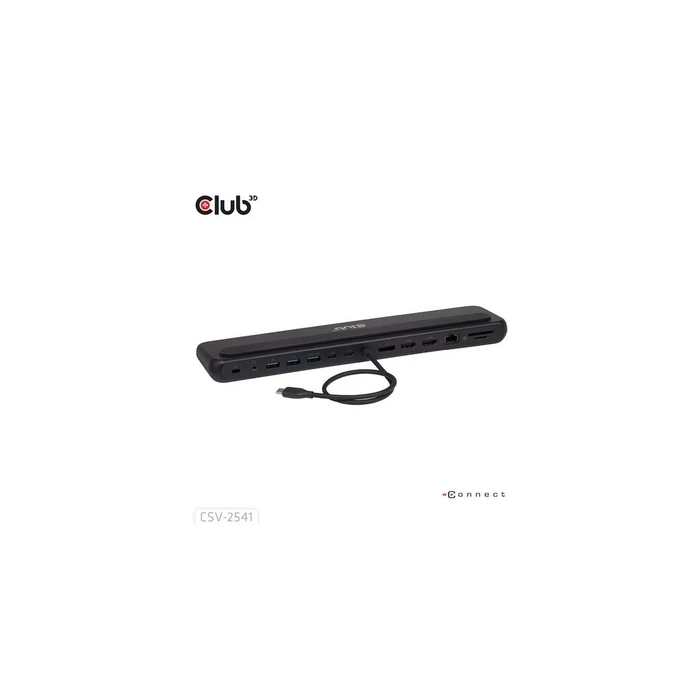 Docking Station Club 3D USB-C 12in1-Dock >DP1.4/2xHDMI/2xUSB-C/ 8K30Hz PD100W