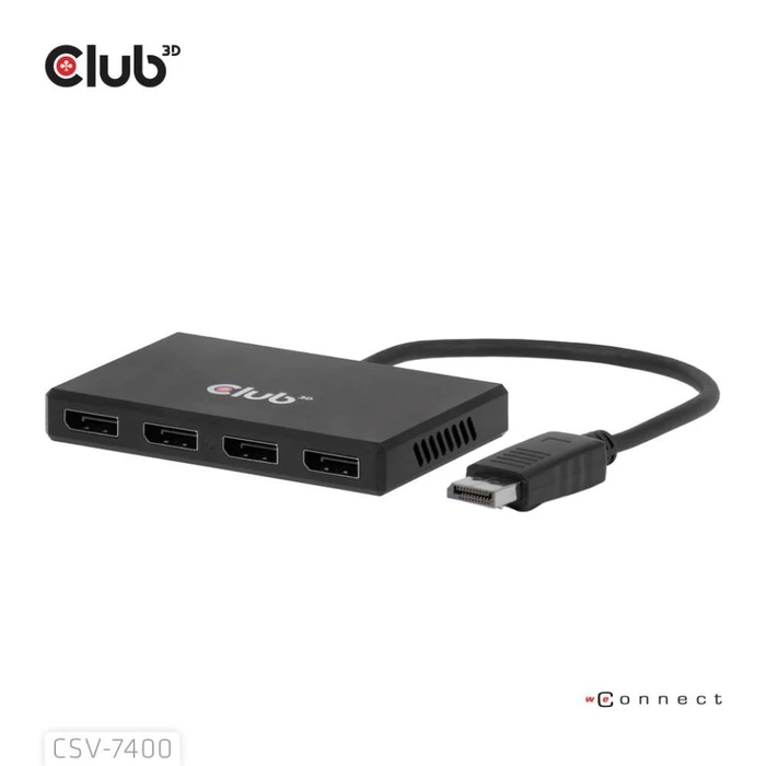 Αντάπτορας Club 3D Multi Streaming Transport Hub 1xDP->4xDP 4K30Hz