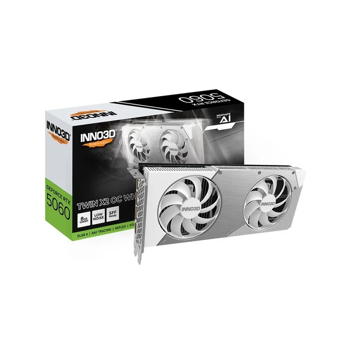 Κάρτα Γραφικών Inno3D RTX5060 Twin X2 OC White 8GB GDDR7 HDMI 3xDP