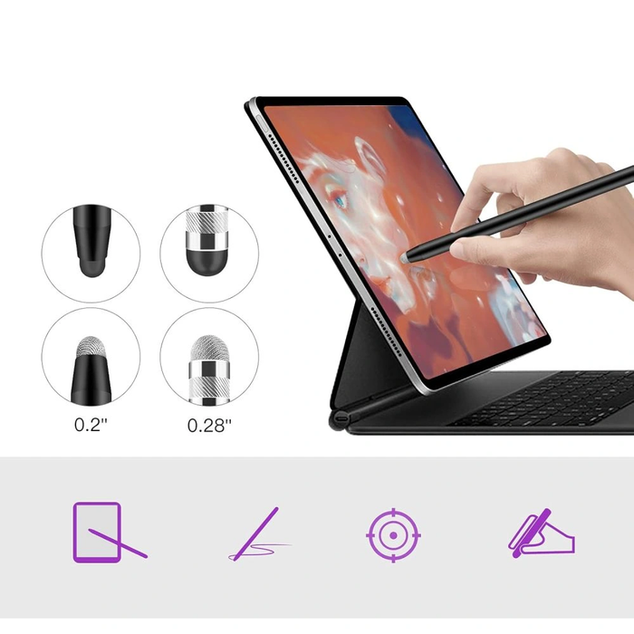 Tech-Protect USP100 4-tip Touch Stylus Pen Violet/pink