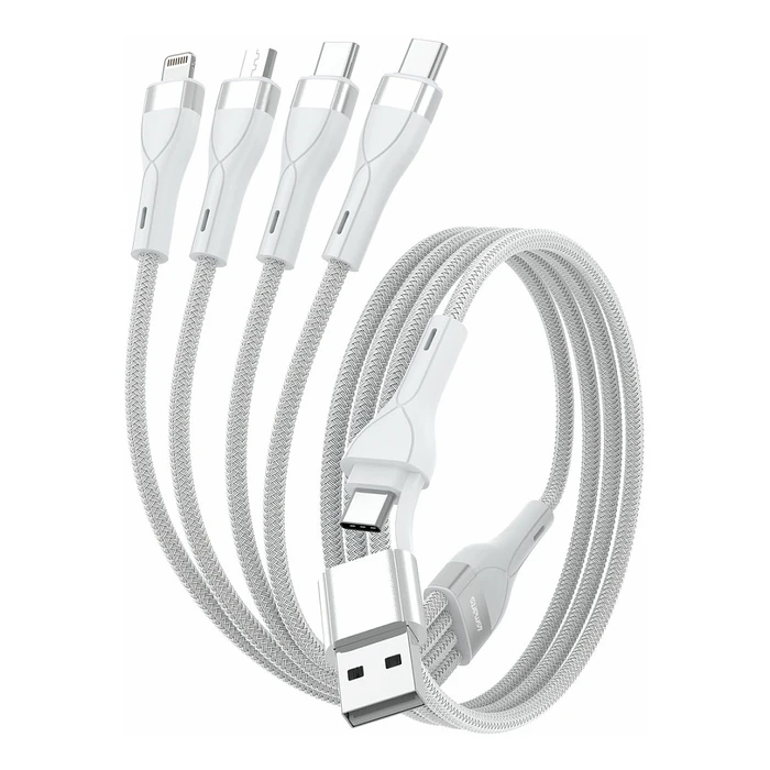 Καλώδιο Κινητού 4Smarts USB-C/A Multi-charging 4in2 1,2m, wei