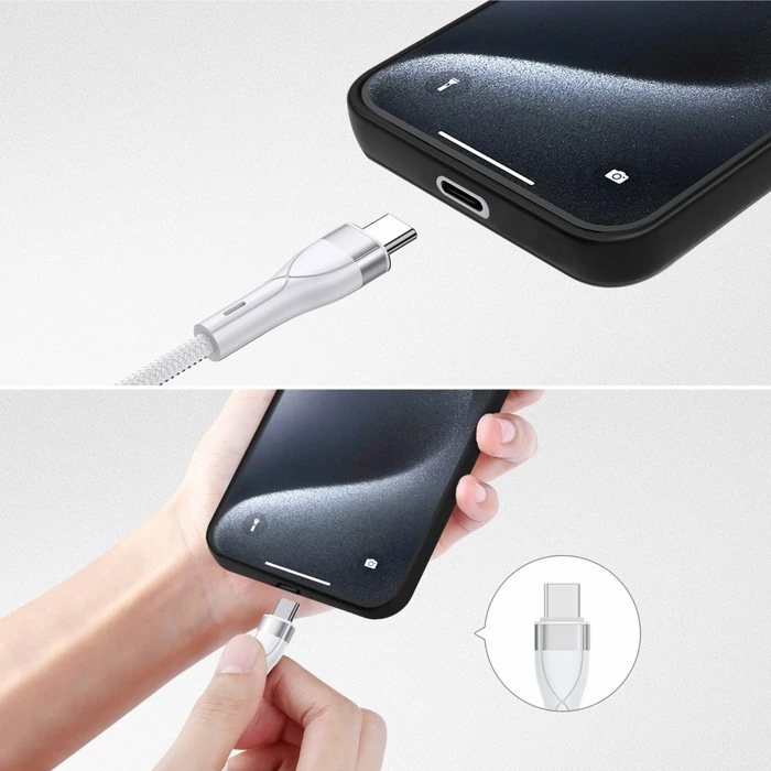 Καλώδιο Κινητού 4Smarts USB-C/A Multi-charging 4in2 1,2m, wei