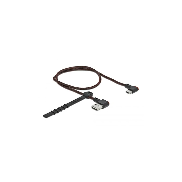 Καλώδιο USB Delock USB-A 2.0 Plug < USB-C Plug angled 0,5m SW