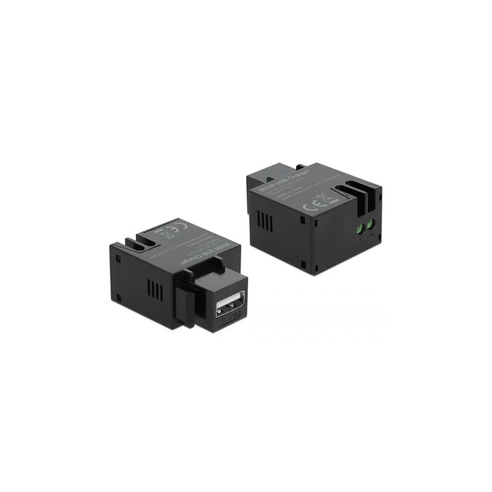 Keystone Delock Modul with USB Type-A Ladesocket 2,1 A schw.