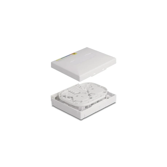 Αξεσουάρ Οπτικής Ίνας Delock LWL fiber optic wall mounting box for 4 x white
