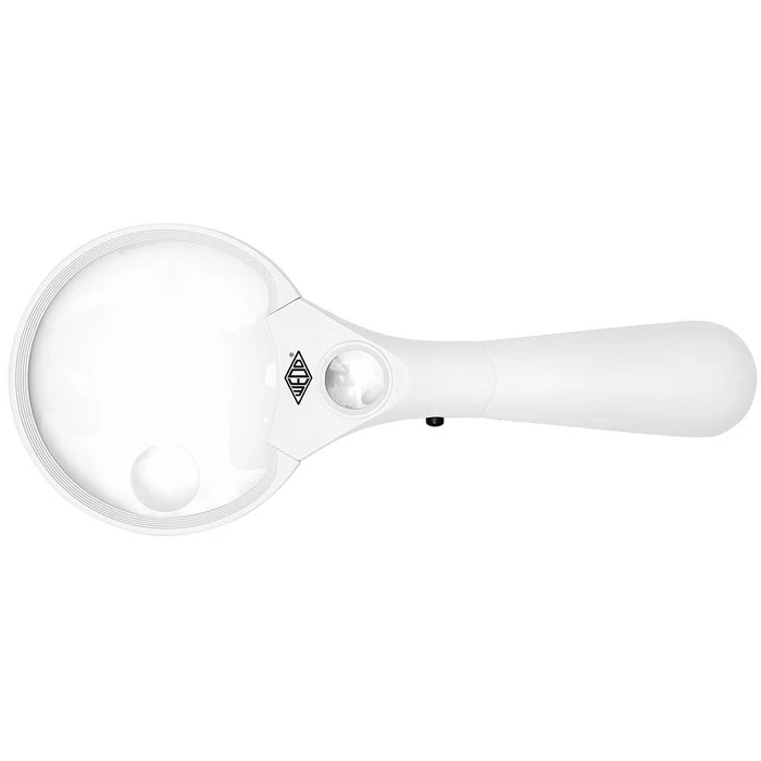 Μεγεθυντικός Φακός Wedo round illuminated with LED, 90mm, 2.5x white/Black