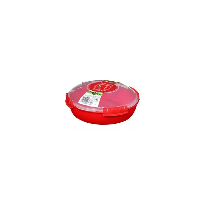 Δοχείο Φαγητού Sistema Microwave Round with Valve 1.29 l Red