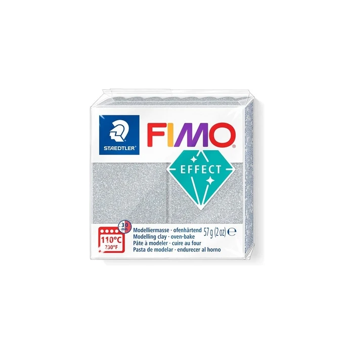 Πηλός Fimo Mod.masse Effect 57g Silver glitter