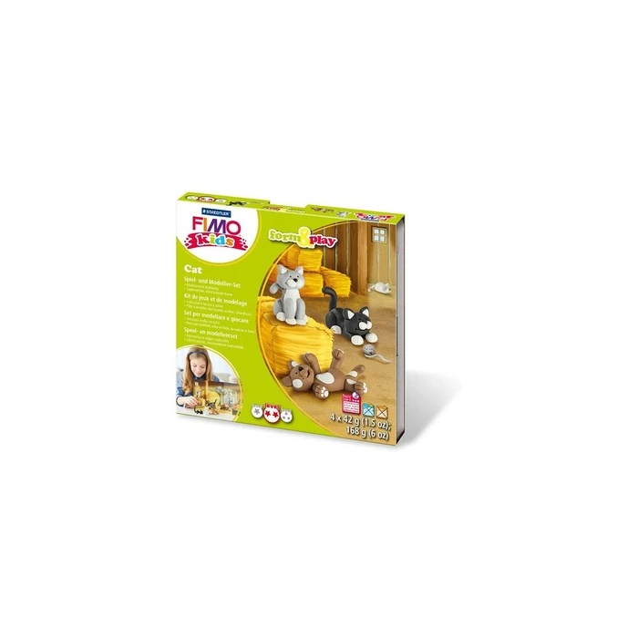 Πηλός Fimo Set Mod.masse Fimo kids F&P cat