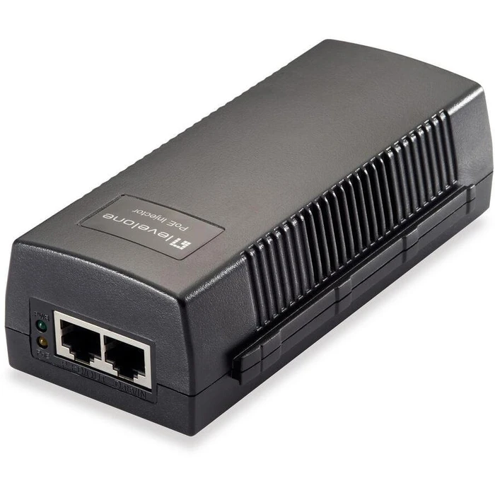 PoE Injektor LevelOne GB 2x 2.5Gbps PSE 30W PoE Black
