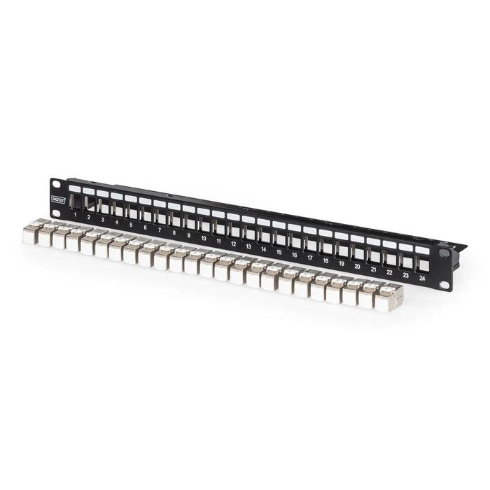 Patch Panel Digitus 1HE 24xCat6A Keystone Module shielded sc