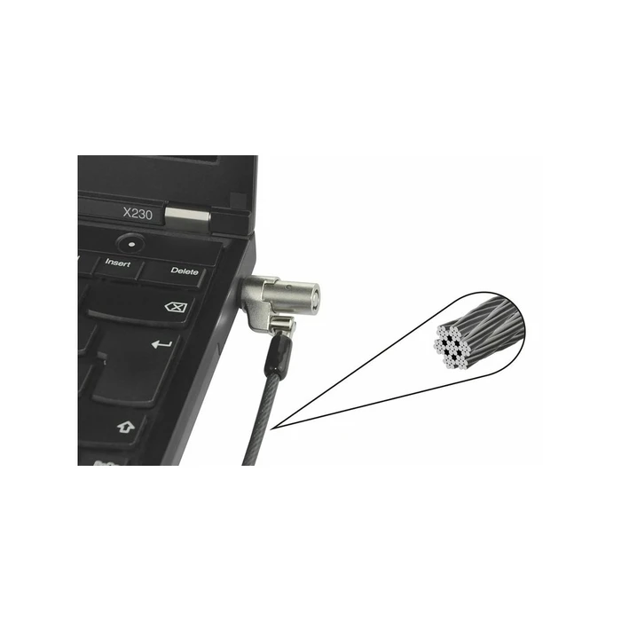 Κλειδαριά Laptop Dicota Security Cable Wedge Lock Ultra Slim, keyed,3.2x4.5mm