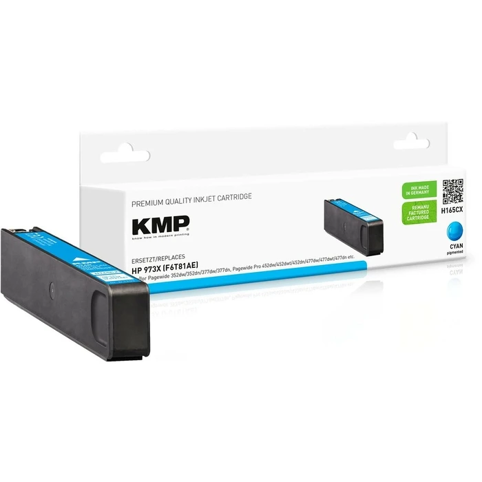 Μελάνι Συμβατό KMP HP 973X (F6T81AE) cyan 7000 S. Hybrid-Chip refilled