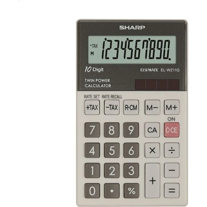 Αριθμομηχανή Sharp ELW-211 GGY Solar/ Battery
