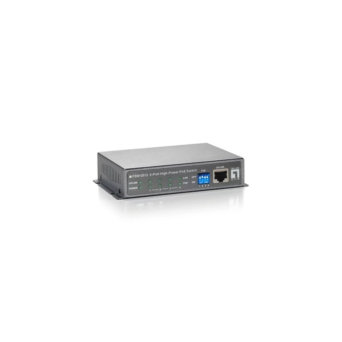 Network Switch LevelOne FE PoE+ 5-Port 120W 100Mbps