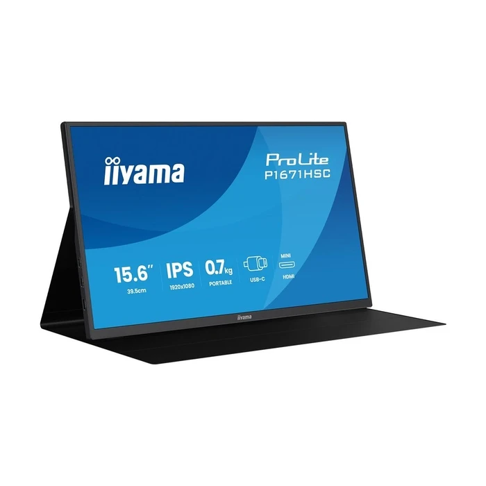 Monitor 15,6" Iiyama P1671HSC-B1 16:9 mHDMI+2xUSB-C IPS
